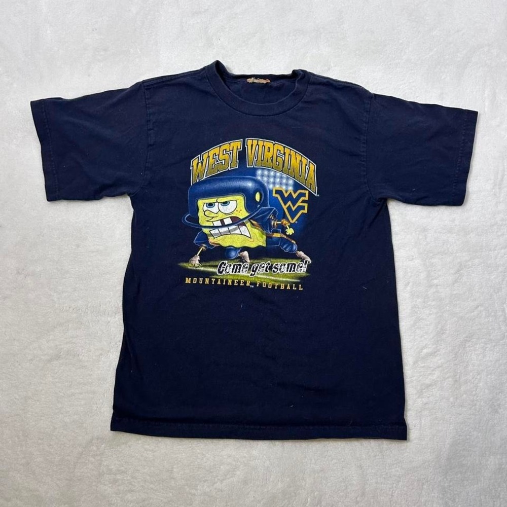 Spongebob‎ Squarepants West Virginia WVU football tee size youth XL